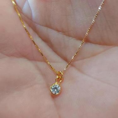 Imagem de Colar Rommanel com Zircônia Ponto de Luz Giovanna Antonelli - 532005