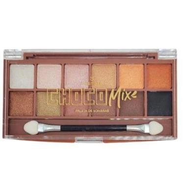 Imagem de Mia Make Paleta De Sombras 12 Tonalidades Choco Mix 12g Cor:CHOCOLATE 