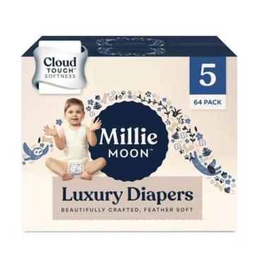 Imagem de Fraldas Luxo Tamanho 5 Pacote com 64 Unidades Ajuste Macio - Millie Mo