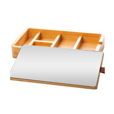 Imagem de Porta-Joias Lyor de Bambu com Espelho 25cm x 14cm x 3,5cm