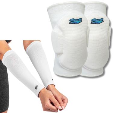 Imagem de Kit  Vôlei Joelheira Rehr Manguito  Poker Power Profissional-Unissex