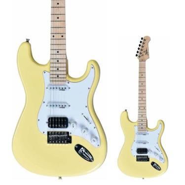 Imagem de Guitarra Strato Shelter SSW VY HSS Amarela com Wilkinson