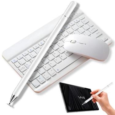 Imagem de Caneta Touch Ponta Fina 2 em 1 para Tablet Vaio TL10 + Kit Teclado e M