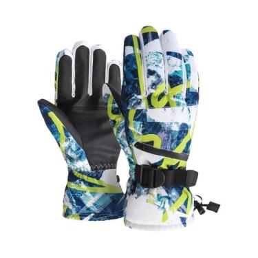 Imagem de Luvas De Esqui Térmicas Unissex Impermeáveis E À Prova De Vento, Luvas