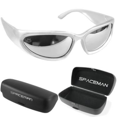 Imagem de oculos sol masculino Bale Hype Rap Ref Oval Trap Y2k + case retrô pres