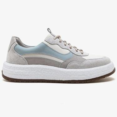 Imagem de Tênis Casual Democrata Drake Pulse Feminino Off Azul, 38