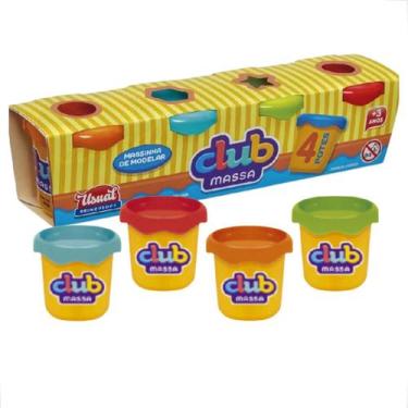 Imagem de Massinha Clube Massa Kit com 4 Potes - Usual