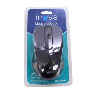 Imagem de Mouse Óptico Inova Design Moderno 800dpi 100mAh - FMSP