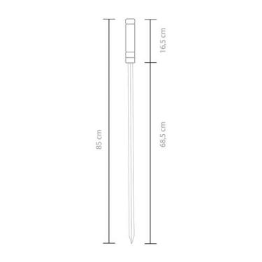 Imagem de Espeto Gaúcho Simples para Churrasco 65cm - Grilazer