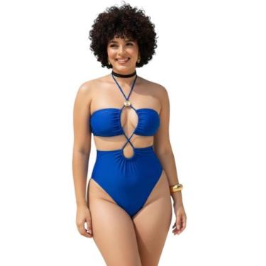 Imagem de Maiô Luna Body Modelador Com Bojo - Maré Maré, Azul, P