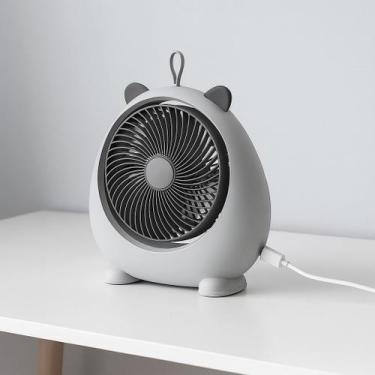 Imagem de Ventilador De Mesa Gatinho Recarregável Silencioso FS7-21 - Sanyueyipi