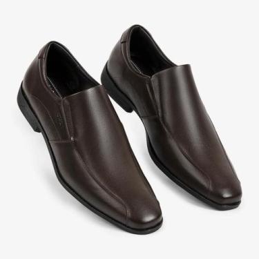 Imagem de Sapato Mocassim Social Masculino Ferracini Sem Cadarço, Preto, 41