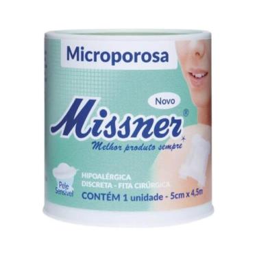 Imagem de Fita Cirúrgica Hipoalérgica Microporosa Branca - Missner, 5cm x 4,5m
