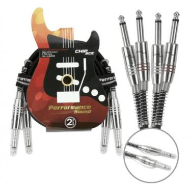 Imagem de Cabo 2 P10 Mono + 2 P10 Mono 2 Metros Para Instrumentos 0188058 - CHIP