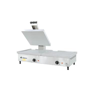 Imagem de Sanduicheira Conjugada Elétrica SCE90A Chapa Alumínio Aquecimento Uniforme 110V Metalúrgica Venâncio
