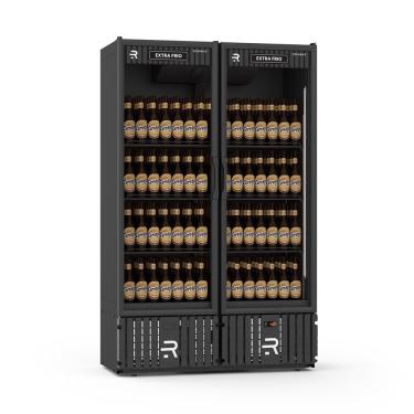 Imagem de Visa Cooler Multiportas Expositor Vertical Refrimate VCEF2PB Black 800L 2 Portas Preto 220V