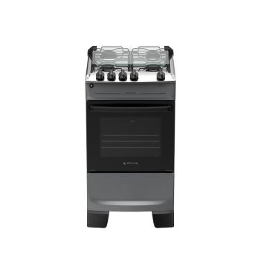 Imagem de Fogão de Piso 4 Bocas Atlas Mônaco Top Mesa Inox Acendimento Automático Inox Bivolt