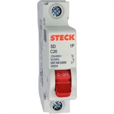 Imagem de Disjuntor Steck Din Unipolar 20A Sd61 C Sdd61C20