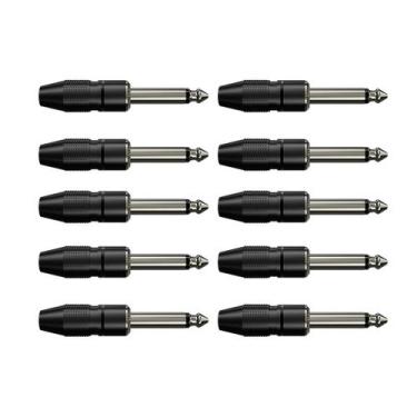 Imagem de Conector P10 Mono Preto Wc153 10 Un Wireconex