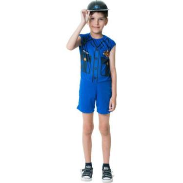 Imagem de Kit Fantasia Policial Infantil Tamanho M - TOYMASTER