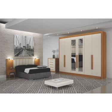 Imagem de Dormitorio Casal Espelho 2Pçs 6 Portas Mirage - Arbo Design