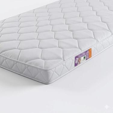 Imagem de Colchão Para Berço Infantil 70x130x8 Branco Confortável - NVM