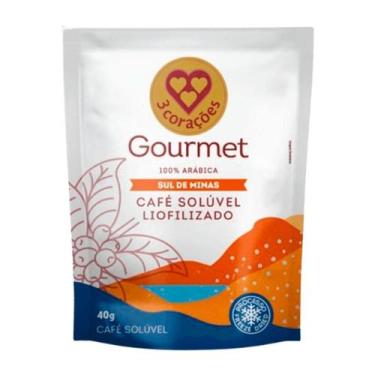 Imagem de Café Solúvel Liofilizado Sul de Minas Gourmet 3 Corações Refil 40g