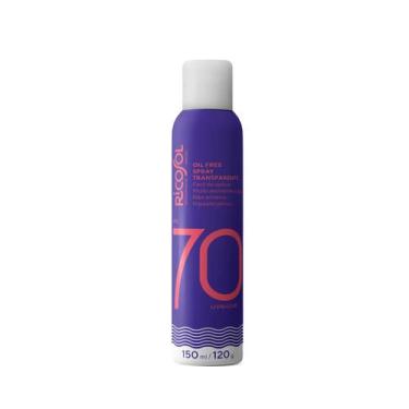 Imagem de Protetor Solar Aerosol Ricosol Fps70 Oil Free Spray Transparente 150ml