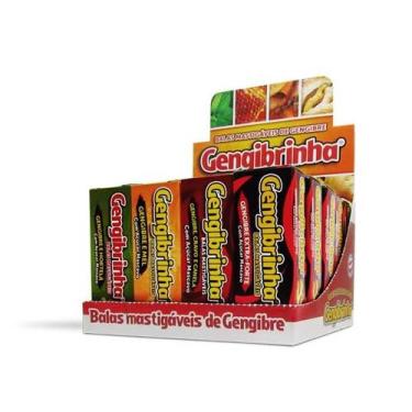 Imagem de Bala Gengibrinha misto (4 Sabores) Display C/ 20 Unidades (32g)