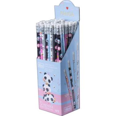 Imagem de Lapis Preto Redondo Panda C/BORRACHA (S) - Tilibra