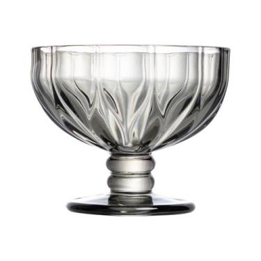 Imagem de Jogo de 6 taças Sobremesa Refinatto Cristal Fume 350ml -L Hermitage - 