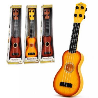 Imagem de Violãozinho Infantil De Brinquedo 38cm 4 Cordas Ótimo Som - Toy King