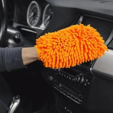 Imagem de Luva De Microfibra Para Limpeza E Lavagem Automotiva - sem marca