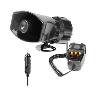 Imagem de Sirene De Carro Com 7 Sons, Buzina De Ar 12V EAFC, Sistema De Microfon