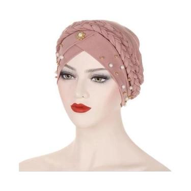 Imagem de Lenço Hijab Multicolorido Com Contas Para Mulheres Muçulmanas, Turbant