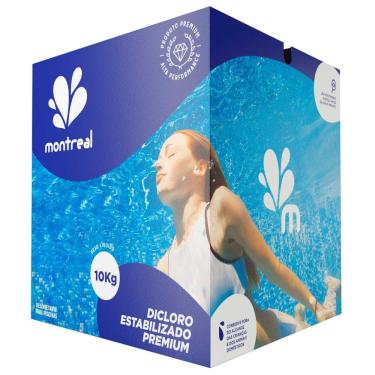 Imagem de Cloro Granulado Dicloro Estabilizado Premium para Piscinas e Hidrotanques 10 kg montreal