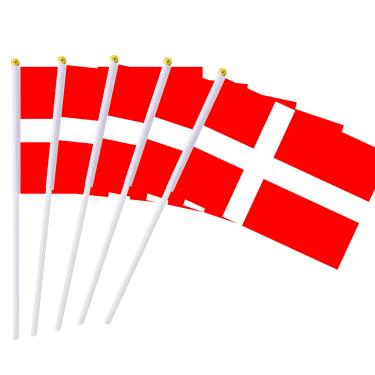 Imagem de Kind Girl - Bandeira da Dinamarca, Pacote com 50 Bandeiras Nacionais Redondas, Decoração para Festas, Copa do Mundo, Eventos Esportivos, Festival Internacional, 22 x 14 cm