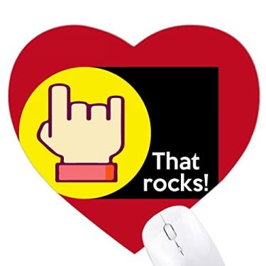 Imagem de Mousepad Hip Hop Music Really Praises Like Heart Tapete de borracha para escritório