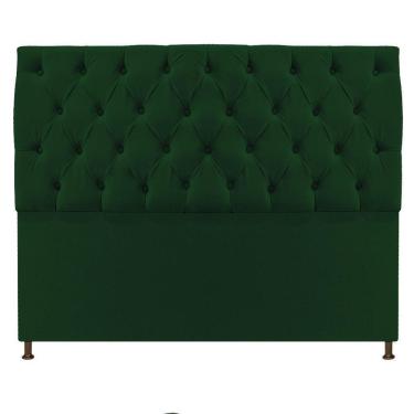 Imagem de Cabeceira Sofia 160 Cm Queen Size Suede Verde - Doce Sonho Móveis