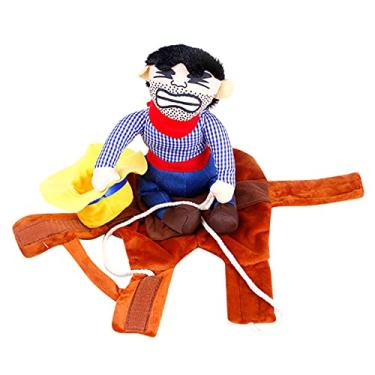 Imagem de Fantasias de cowboy para animais de estimação Halloween Gato e cachorro Fantasias de cosplay de polícia para animais de estimação decorações de Halloween e Natal