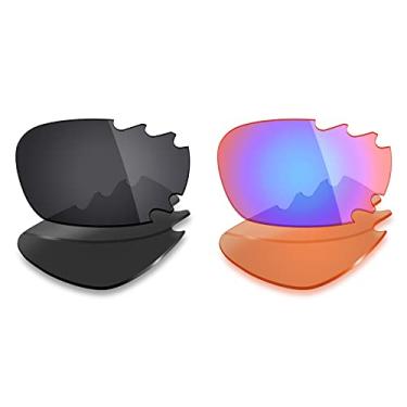 Imagem de 2 pares de lentes polarizadas de substituição da Mryok para óculos de sol ventilados Oakley Jawbone – Opções