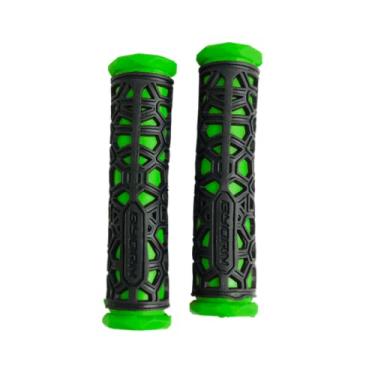 Imagem de Manopla Punho De Bicicleta Mtb Borracha Vazada Cores GTS Cor:Preto/Verde