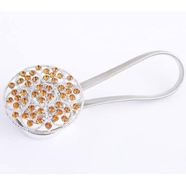 Imagem de Ímã da moda alça de cortina de flores fivela de cortina magnética suporte de janela acessórios de cortina decoração de quarto, j, 30,50 cm