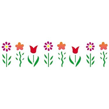 Imagem de Stencil de Acetato para Pintura OPA 06 x 30 cm - 819 Jardim Flores