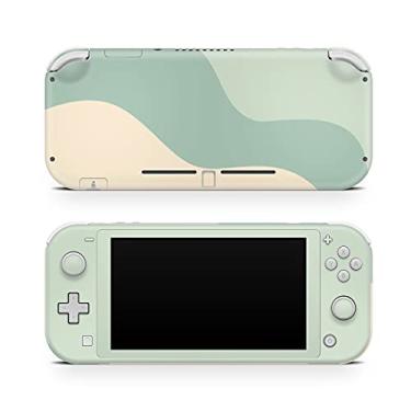 Imagem de TACKY DESIGN Película de cor sólida clássica compatível com Nintendo Switch Lite, capa de vinil com interruptor de bloqueio de cor verde 3 m decalque bonito completo switch lite acessórios