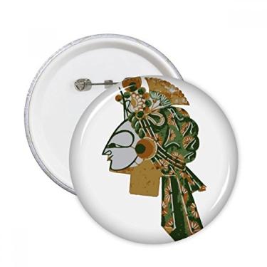 Imagem de Emblema de enfeite de cabeça de brincadeira de sombra chinesa com pinos redondos para decoração de 5 peças