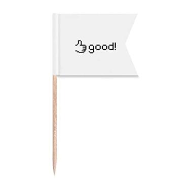 Imagem de Appreciation Expression Support Bandeiras de palito de dente, marcação de rotulagem para bolo de festa, prato de queijo