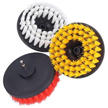 Imagem de 3 Peças Escova Redonda para Carpete, Acessório para Escova de Broca Escova Redonda para Carpete PP Acessório para Escovas de Perfuração