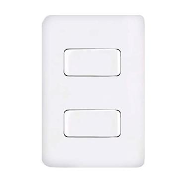Imagem de Interruptor duplo Simples 10a Branco 4x2 Margirius B3