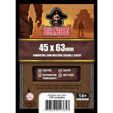 Imagem de Sleeve FIT Customizado para Western Legends/Cuzco (45x63), Bucaneiros Jogos, Transparente